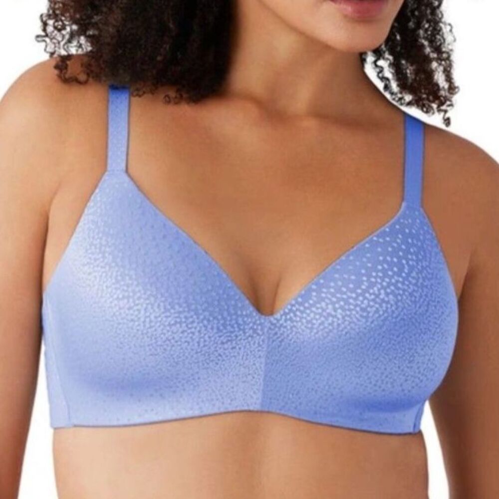 Wacoal NWOT Periwinkle Blue Back Appeal #856303 Smoothing Wire-Free Bra Size 40D